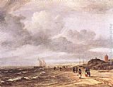 Zee Canvas Paintings - The Shore at Egmond-an-Zee